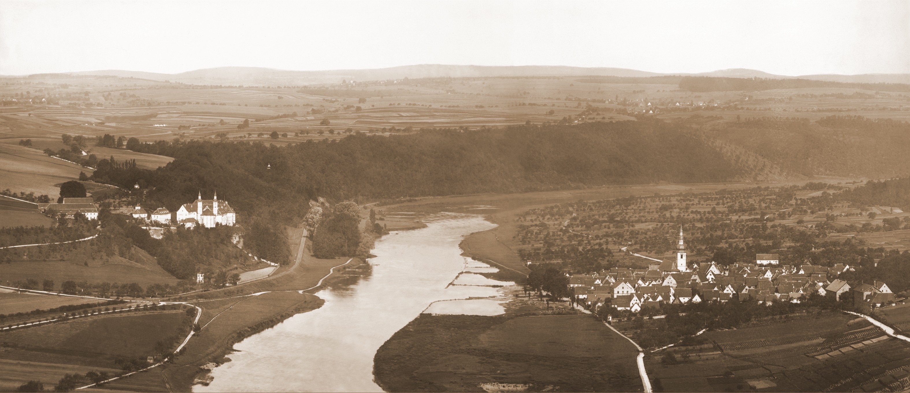 Frühere Aussicht vom Kallmuth auf Lengfurt